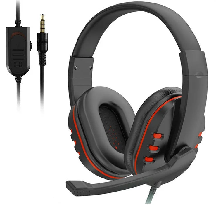 Auriculares Gaming con cable de 3.5mm, headset con cancelación de ruido, auriculares con micrófono y control de volumen para consolas y PC