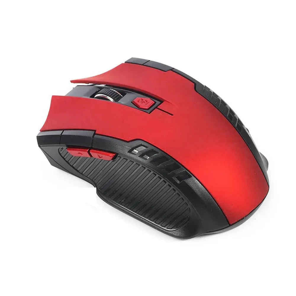 mouse inalámbrico de 2.4G con receptor USB, 6 botones, mouse ópticos inalámbricos profesionales