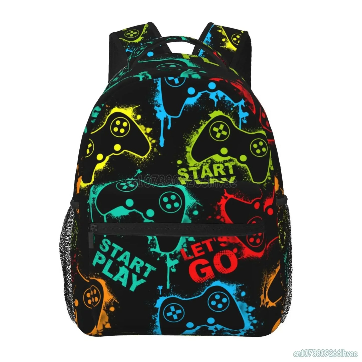 Mochila de video juegos para chicos y chicas, duradera, mochila escolar para computadora, mochila de viaje, senderismo, camping, mochila de día unisex, mochila casual para laptop.