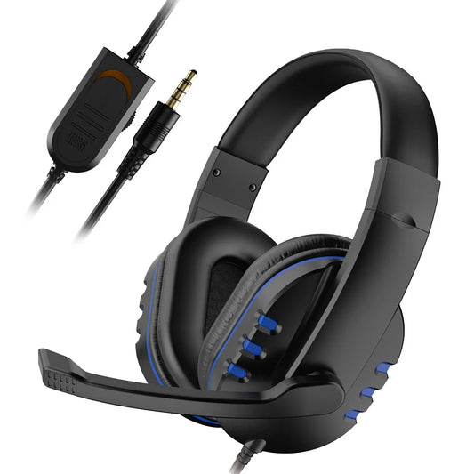 Auriculares Gaming con cable de 3.5mm, headset con cancelación de ruido, auriculares con micrófono y control de volumen para consolas y PC