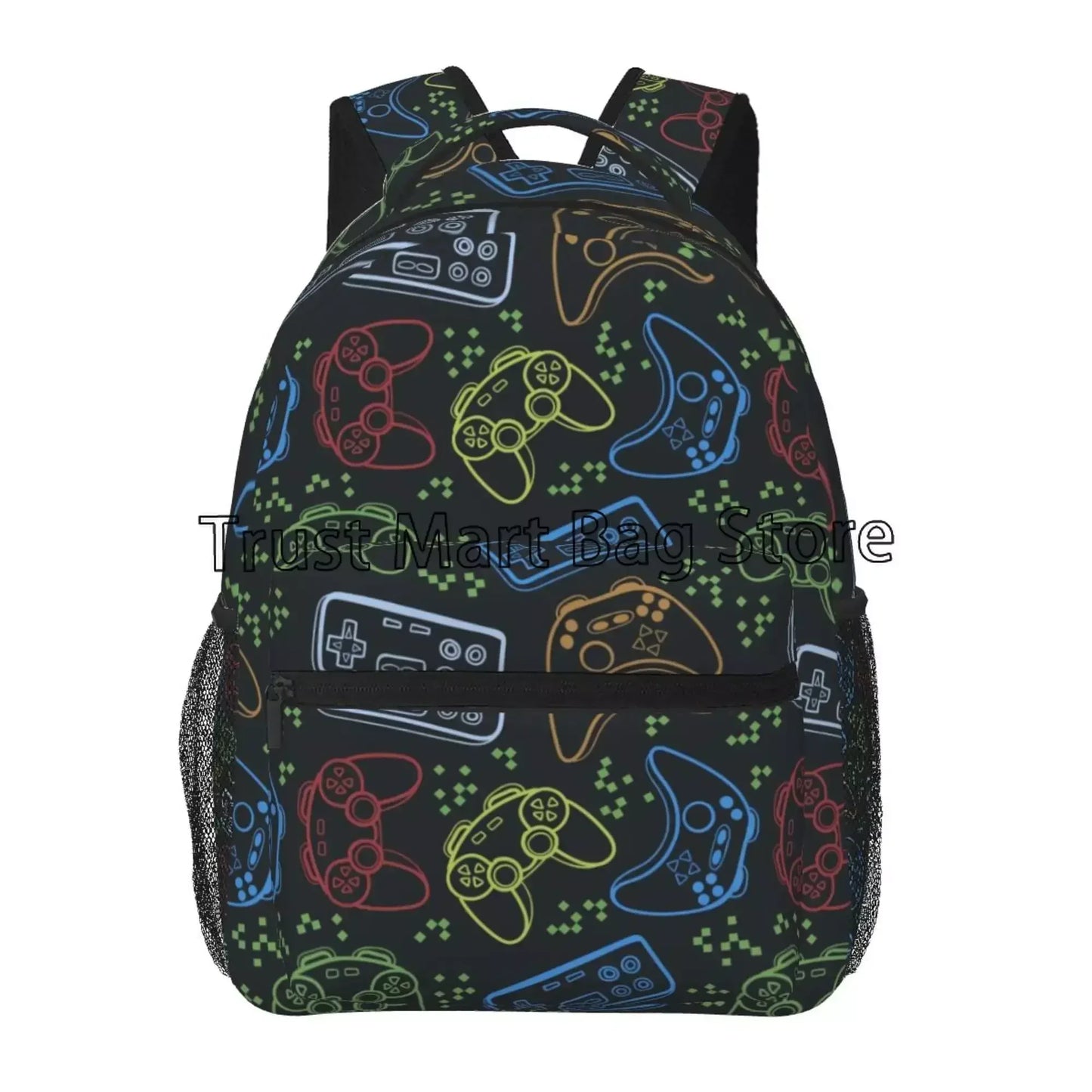 Mochila de video juegos para chicos y chicas, duradera, mochila escolar para computadora, mochila de viaje, senderismo, camping, mochila de día unisex, mochila casual para laptop.