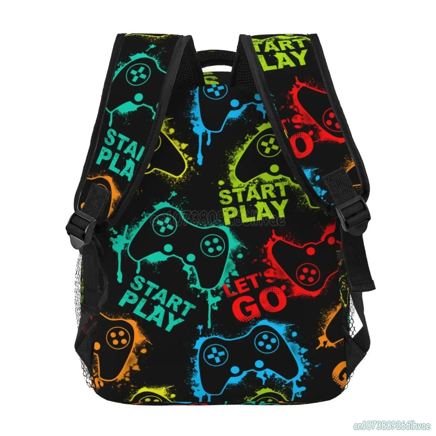 Mochila de video juegos para chicos y chicas, duradera, mochila escolar para computadora, mochila de viaje, senderismo, camping, mochila de día unisex, mochila casual para laptop.