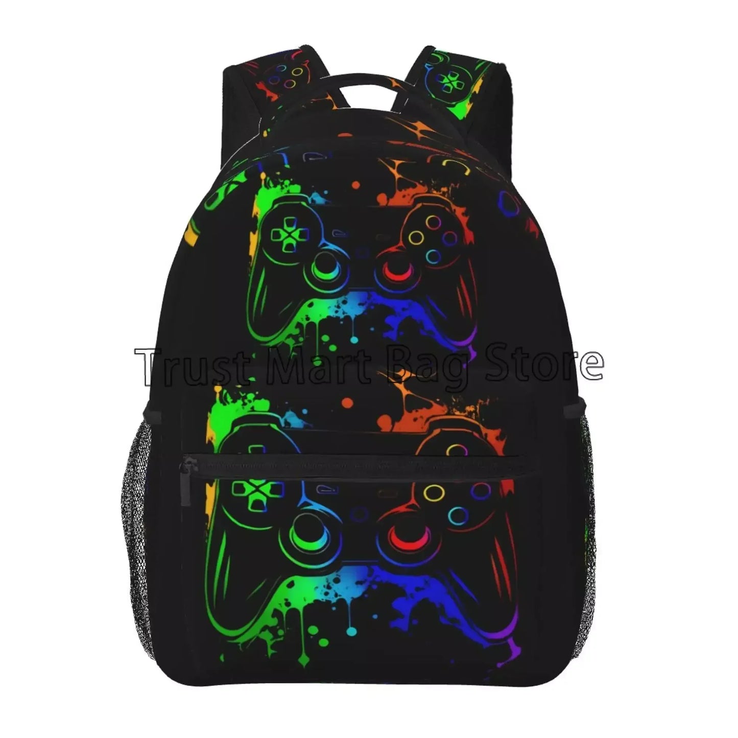 Mochila de video juegos para chicos y chicas, duradera, mochila escolar para computadora, mochila de viaje, senderismo, camping, mochila de día unisex, mochila casual para laptop.