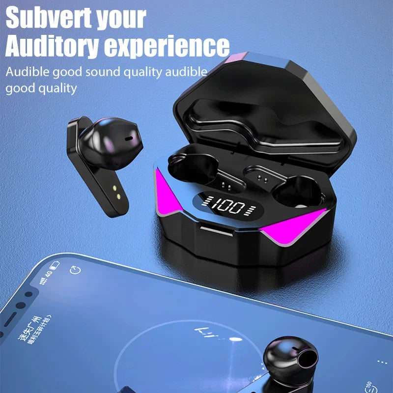 Nuevos auriculares Bluetooth inalámbricos para juegos, earbuds de baja latencia, audífonos bluetooth inalámbricos, auriculares gamer con micrófono.