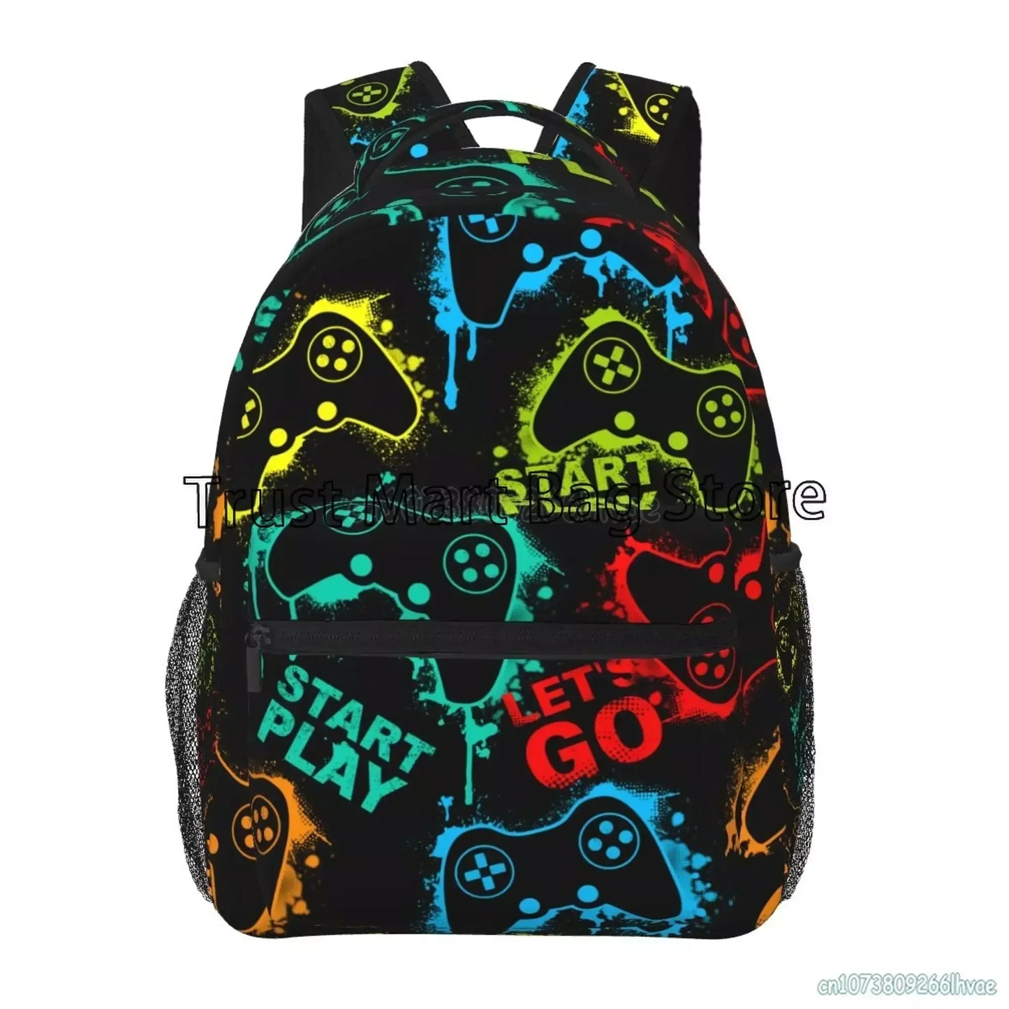 Mochila de video juegos para chicos y chicas, duradera, mochila escolar para computadora, mochila de viaje, senderismo, camping, mochila de día unisex, mochila casual para laptop.