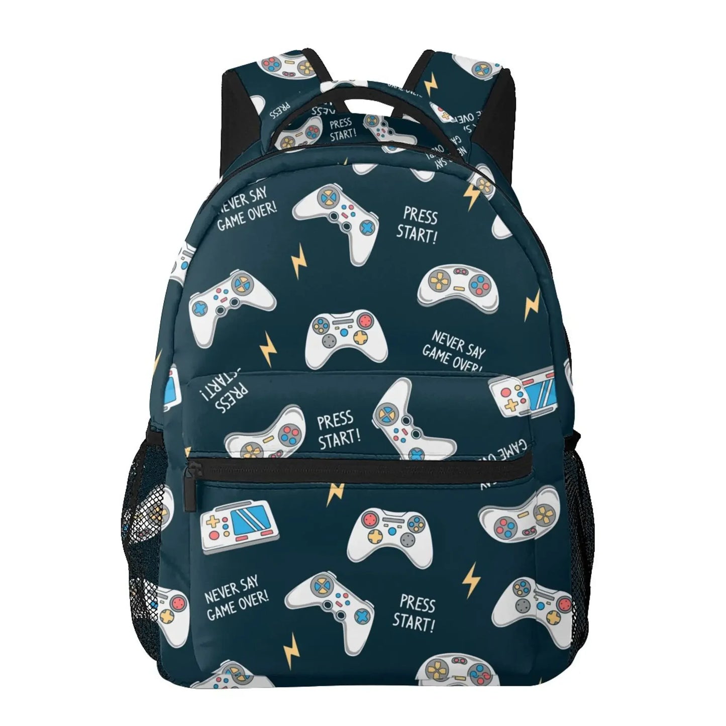 Mochila de video juegos para chicos y chicas, duradera, mochila escolar para computadora, mochila de viaje, senderismo, camping, mochila de día unisex, mochila casual para laptop.