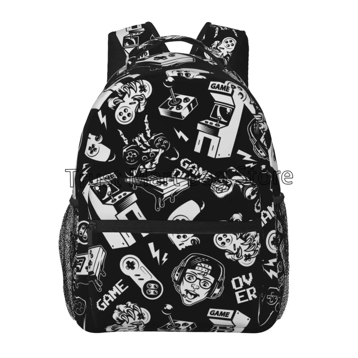 Mochila de video juegos para chicos y chicas, duradera, mochila escolar para computadora, mochila de viaje, senderismo, camping, mochila de día unisex, mochila casual para laptop.