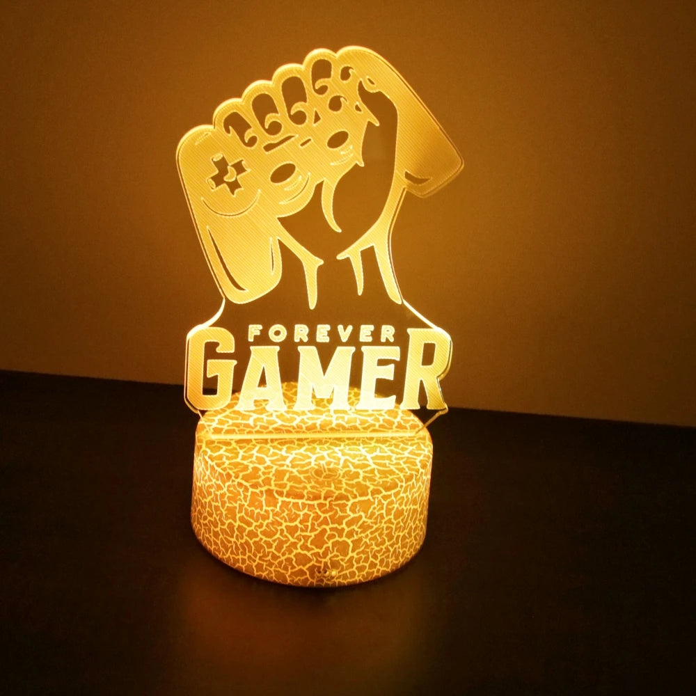 Lámpara LED 3D de Juego Luz Nocturna para la Habitación de Gaming XBOX, Iluminación de Mesa de Configuración para Jugadores, Decoración de Lámparas, Icono de Habitación, Regalos para Niños