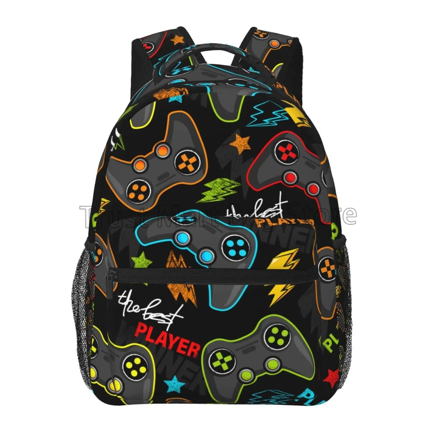 Mochila de video juegos para chicos y chicas, duradera, mochila escolar para computadora, mochila de viaje, senderismo, camping, mochila de día unisex, mochila casual para laptop.