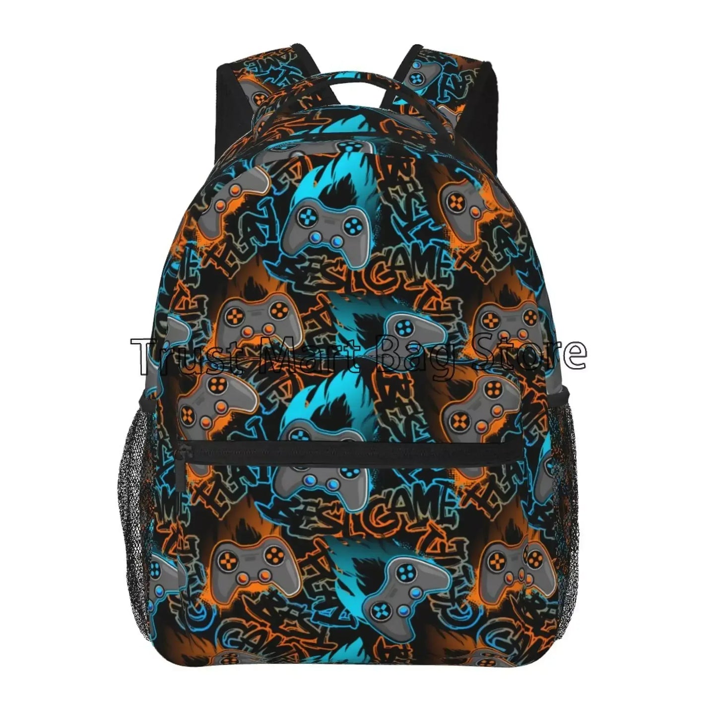 Mochila de video juegos para chicos y chicas, duradera, mochila escolar para computadora, mochila de viaje, senderismo, camping, mochila de día unisex, mochila casual para laptop.