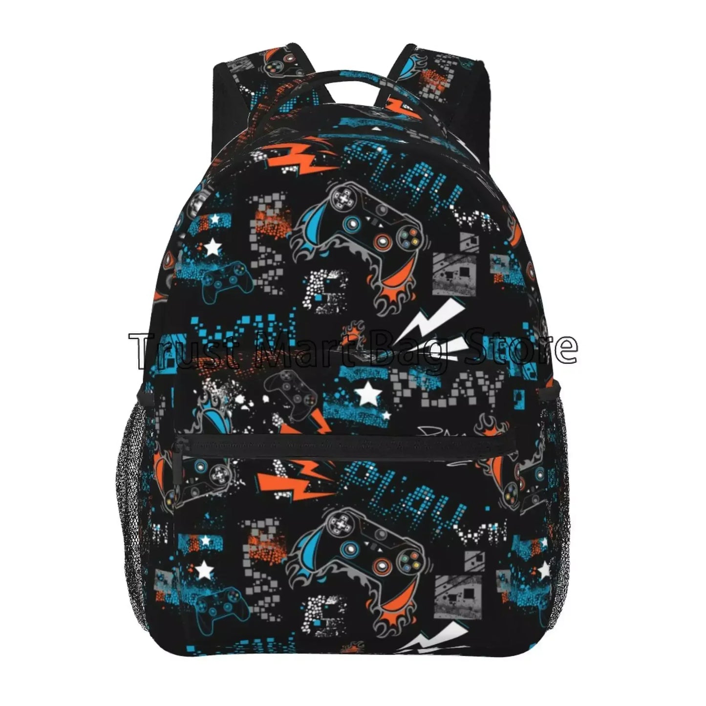 Mochila de video juegos para chicos y chicas, duradera, mochila escolar para computadora, mochila de viaje, senderismo, camping, mochila de día unisex, mochila casual para laptop.