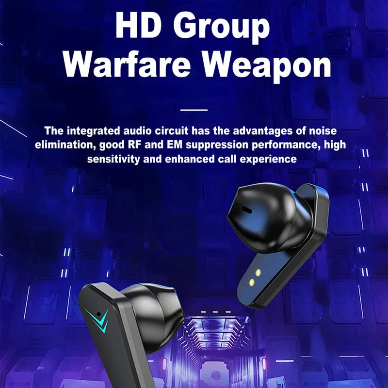Nuevos auriculares Bluetooth inalámbricos para juegos, earbuds de baja latencia, audífonos bluetooth inalámbricos, auriculares gamer con micrófono.