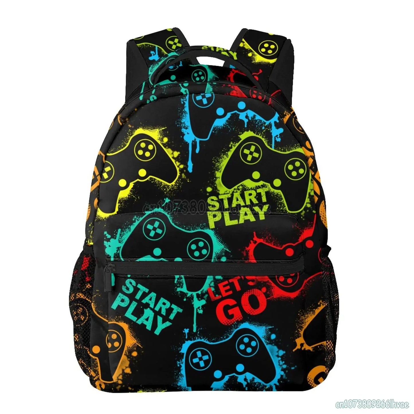 Mochila de video juegos para chicos y chicas, duradera, mochila escolar para computadora, mochila de viaje, senderismo, camping, mochila de día unisex, mochila casual para laptop.